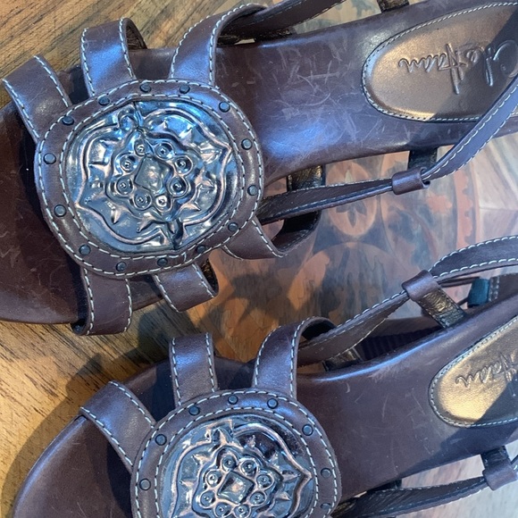 Cole Haan Brown Leather Heel Slingback Sandals Women’s Size 5 Left Shoe, 6 Right - Picture 10 of 10